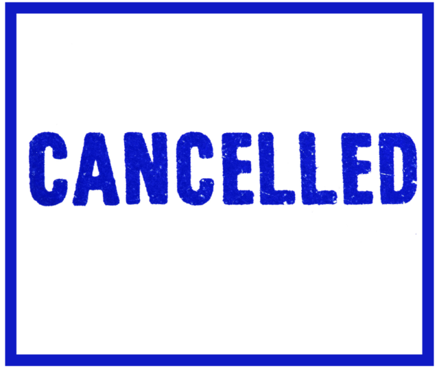 Updated Dec 21 – Cancelled Games
